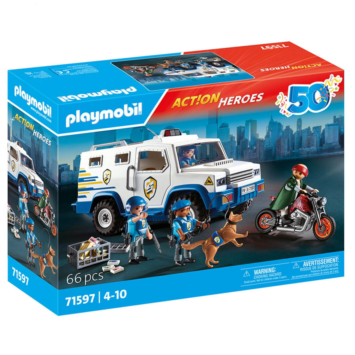 PLAYMOBIL ΟΧΗΜΑ ΧΡΗΜΑΤΟΑΠΟΣΤΟΛΗΣ 71597