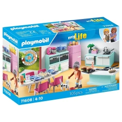 PLAYMOBIL ΜΟΝΤΕΡΝΑ ΚΟΥΖΙΝΑ ΜΕ ΤΡΑΠΕΖΑΡΙΑ 71608