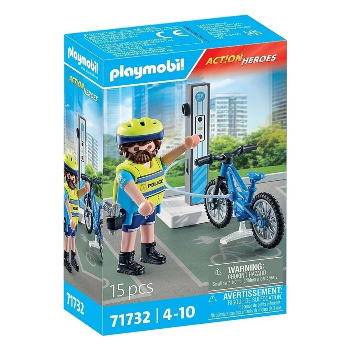 PLAYMOBIL ΑΣΤΥΝΟΜΟΣ ΜΕ ΗΛΕΚΤΡΙΚΟ ΠΟΔΗΛΑΤΟ 71732