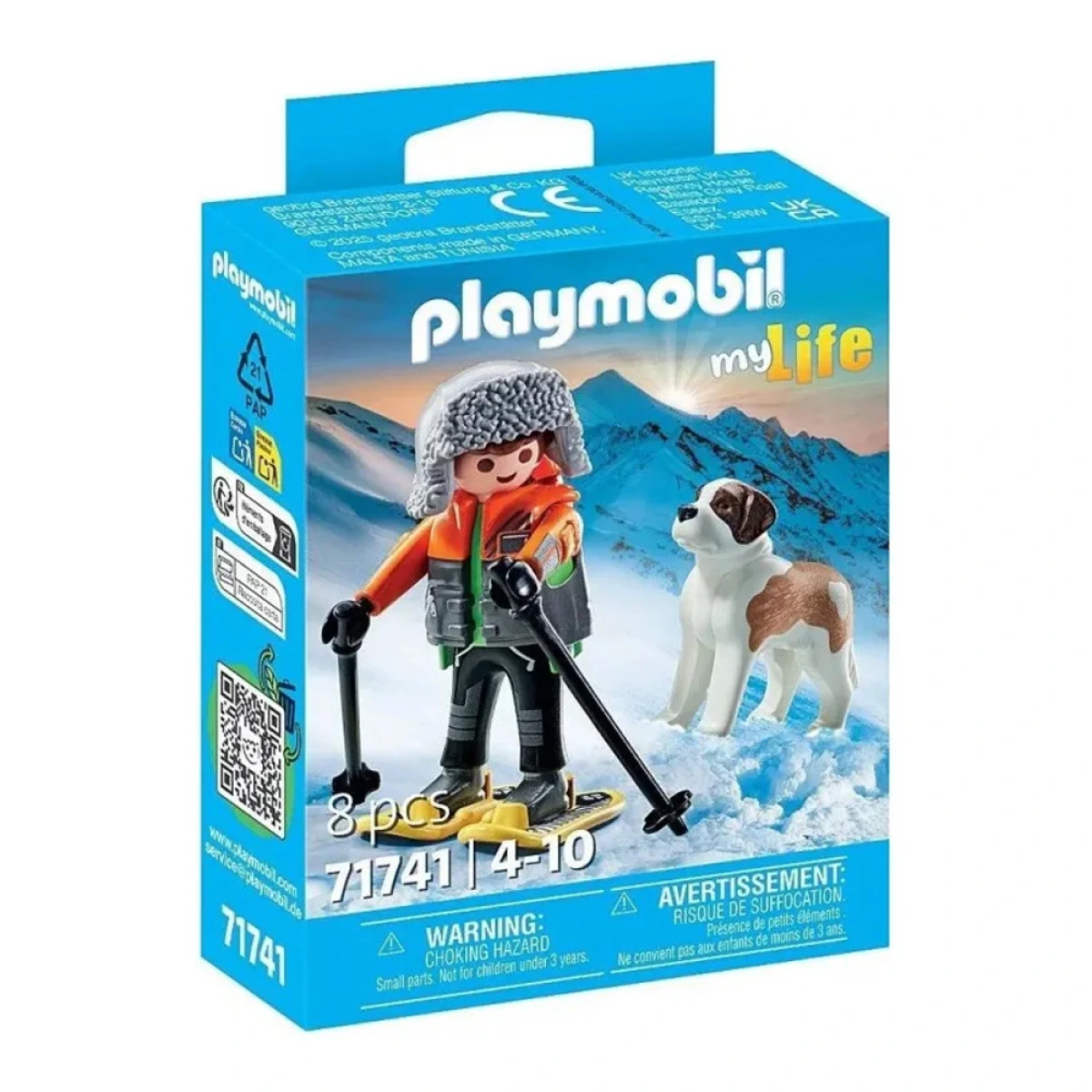 PLAYMOBIL ΟΡΕΙΒΑΤΗΣ ΜΕ ΣΚΥΛΟ ΤΟΥ ΑΓΙΟΥ ΒΕΡΝΑΡΔΟΥ 71741