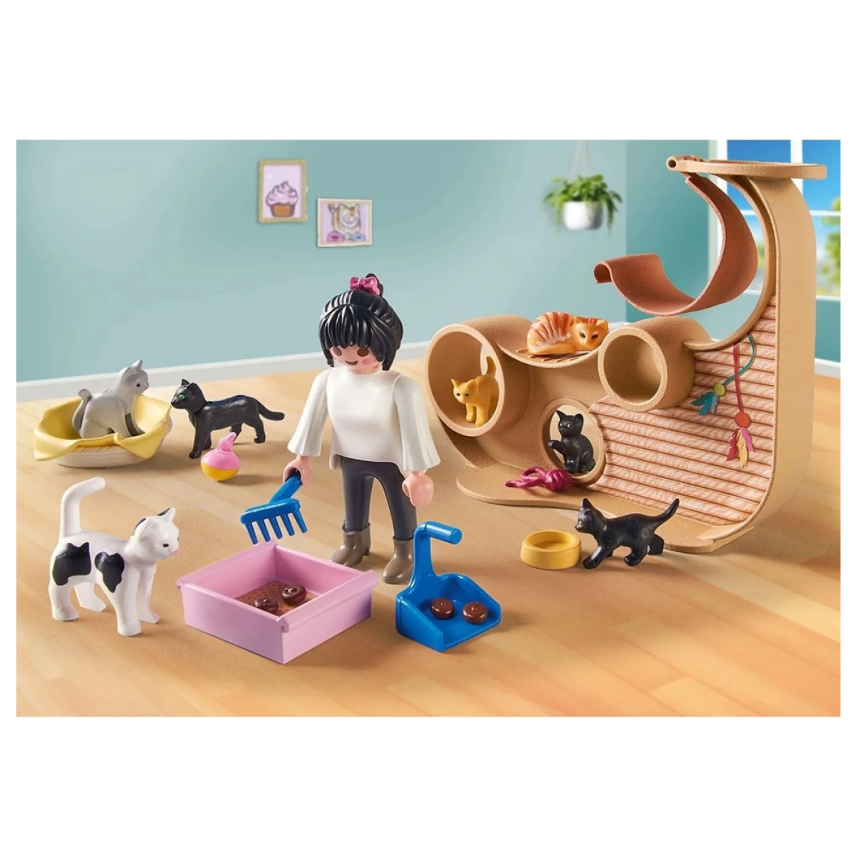 PLAYMOBIL ΚΑΦΕΤΕΡΙΑ ΜΕ ΓΑΤΕΣ 71744