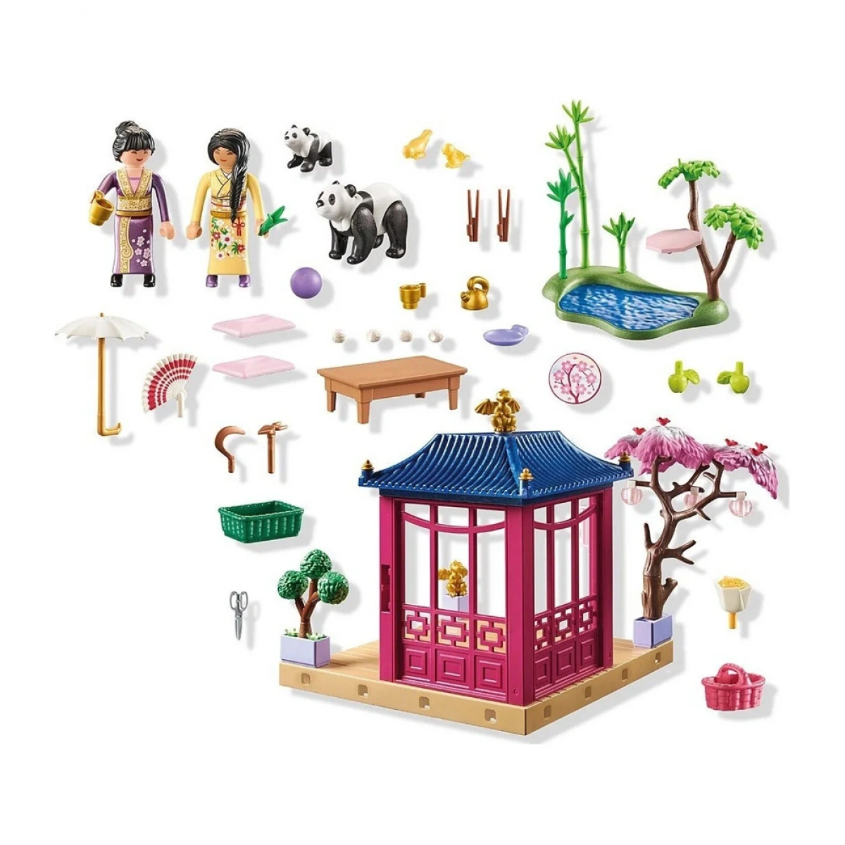 PLAYMOBIL ΑΣΙΑΤΙΚΟΣ ΚΗΠΟΣ ΜΕ ΚΙΟΣΚΙ ΚΑΙ ΠΑΝΤΑ 71762