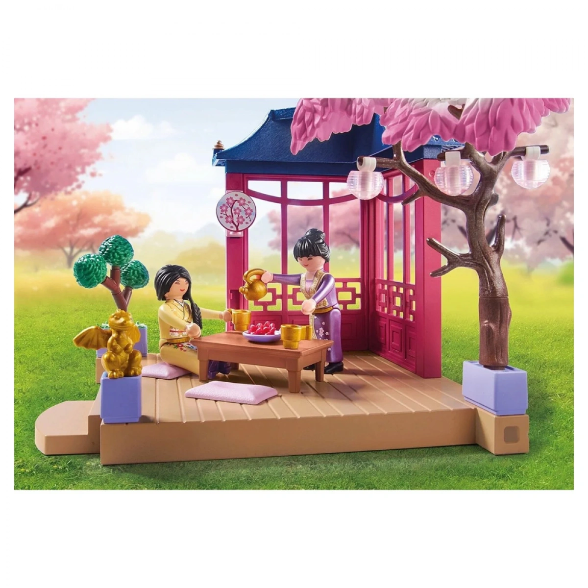PLAYMOBIL ΑΣΙΑΤΙΚΟΣ ΚΗΠΟΣ ΜΕ ΚΙΟΣΚΙ ΚΑΙ ΠΑΝΤΑ 71762