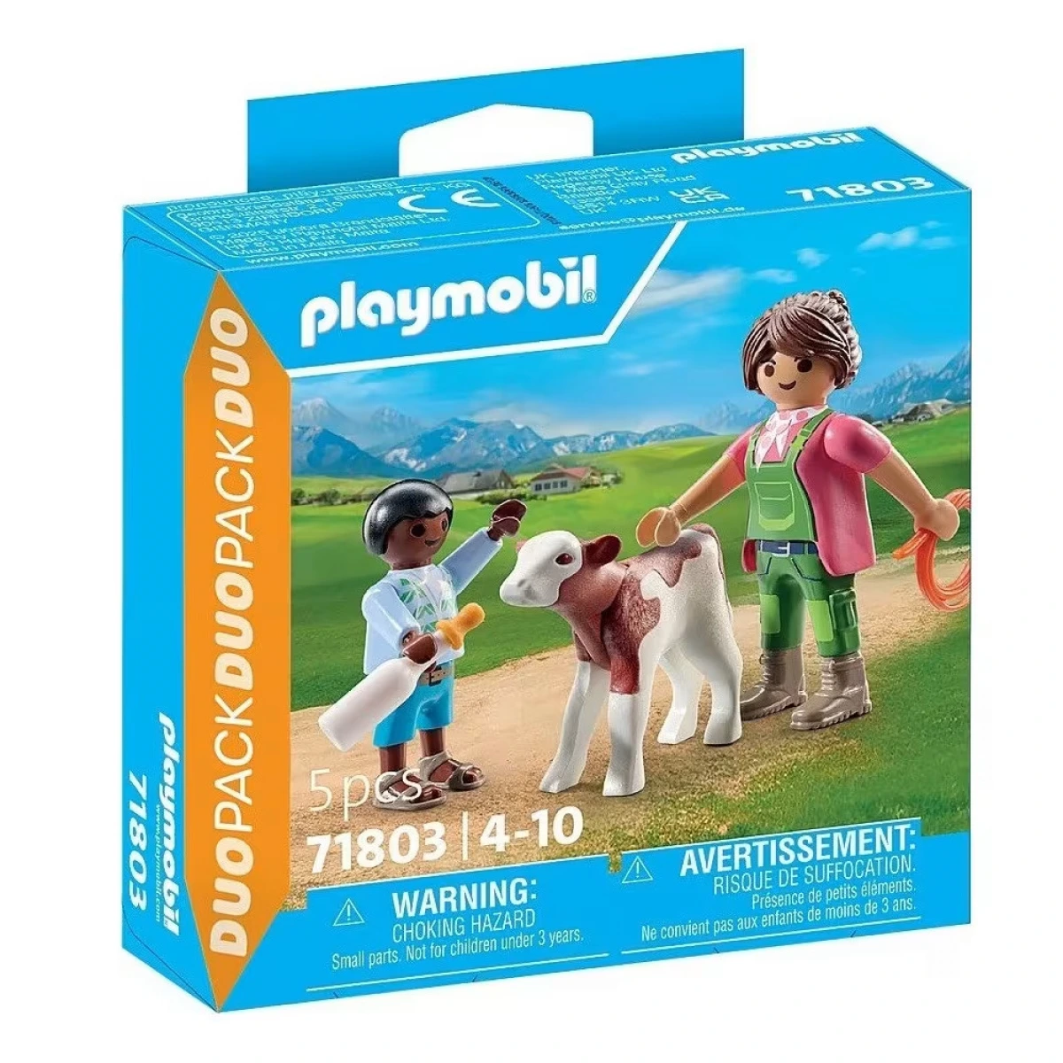 PLAYMOBIL DUOPACK ΑΓΡΟΤΙΣΣΑ & ΠΑΙΔΑΚΙ ΜΕ ΜΟΣΧΑΡΑΚΙ 71803