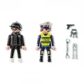 PLAYMOBIL DUOPACK ΑΣΤΥΝΟΜΟΣ ΚΑΙ ΔΙΑΡΡΗΚΤΗΣ 71804