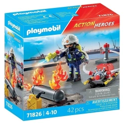 PLAYMOBIL ΠΥΡΟΣΒΕΣΤΗΣ ΜΕ ΑΝΤΛΙΑ ΝΕΡΟΥ 71826