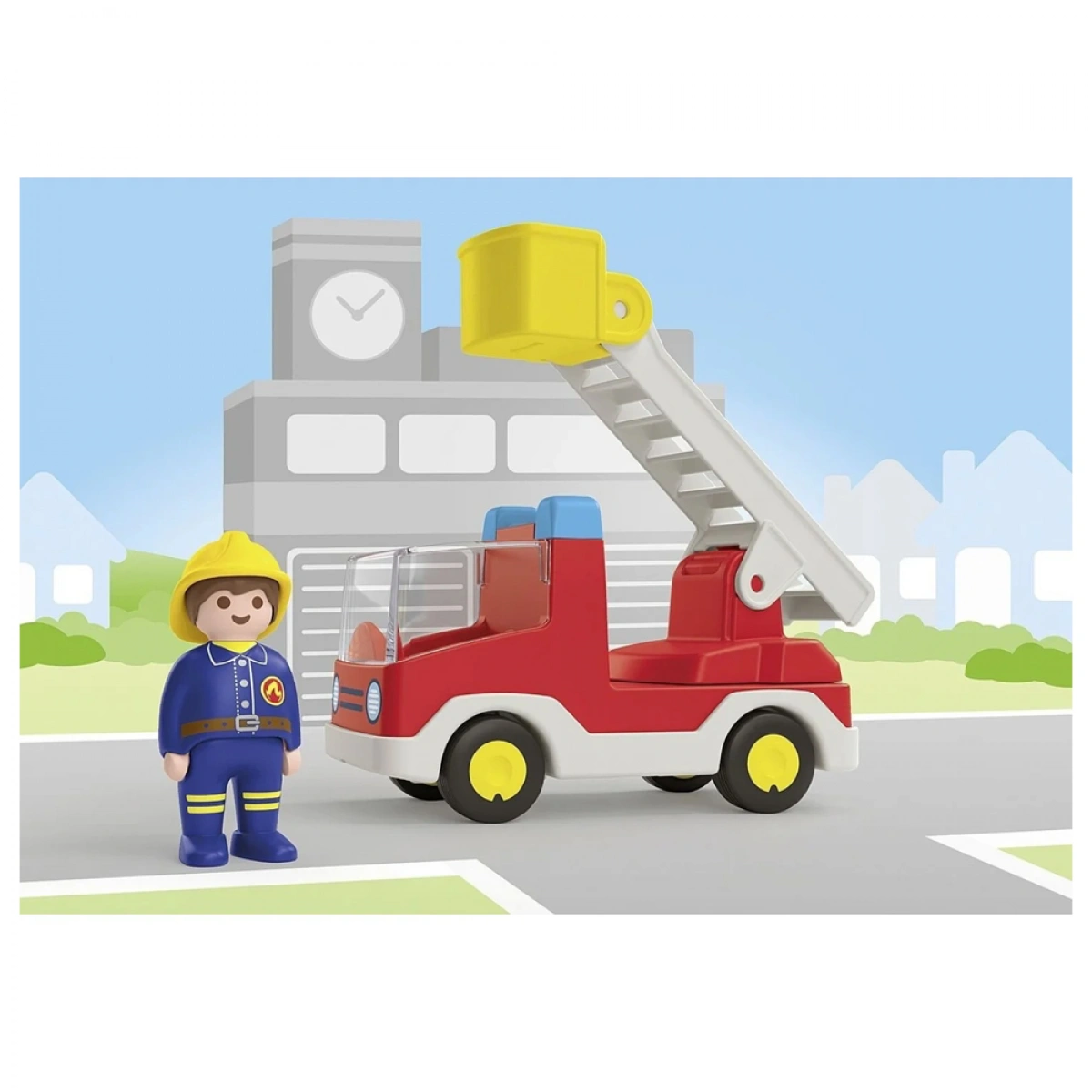 PLAYMOBIL ΠΥΡΟΣΒΕΣΤΗΣ ΜΕ ΚΛΙΜΑΚΟΦΟΡΟ ΟΧΗΜΑ 71683