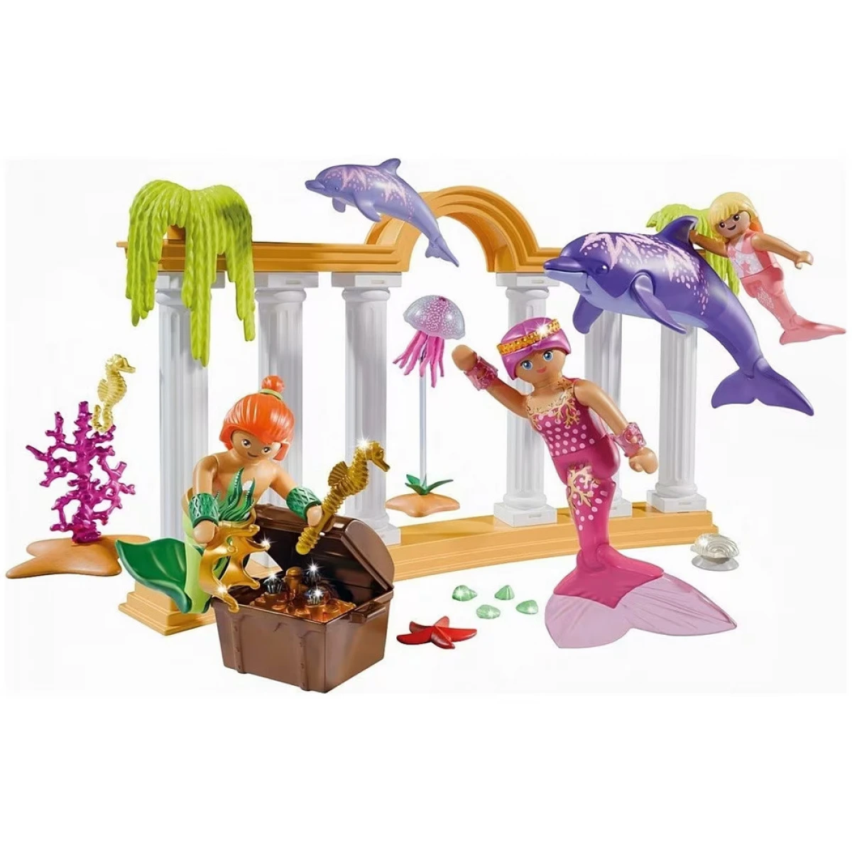 PLAYMOBIL ΒΑΣΙΛΙΚΗ ΟΙΚΟΓΕΝΕΙΑ ΓΟΡΓΟΝΩΝ & ΔΕΛΦΙΝΙΑ 71861