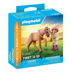PLAYMOBIL DUOPACK ΚΟΡΙΤΣΑΚΙ ΜΕ ΠΟΝΥ 71887