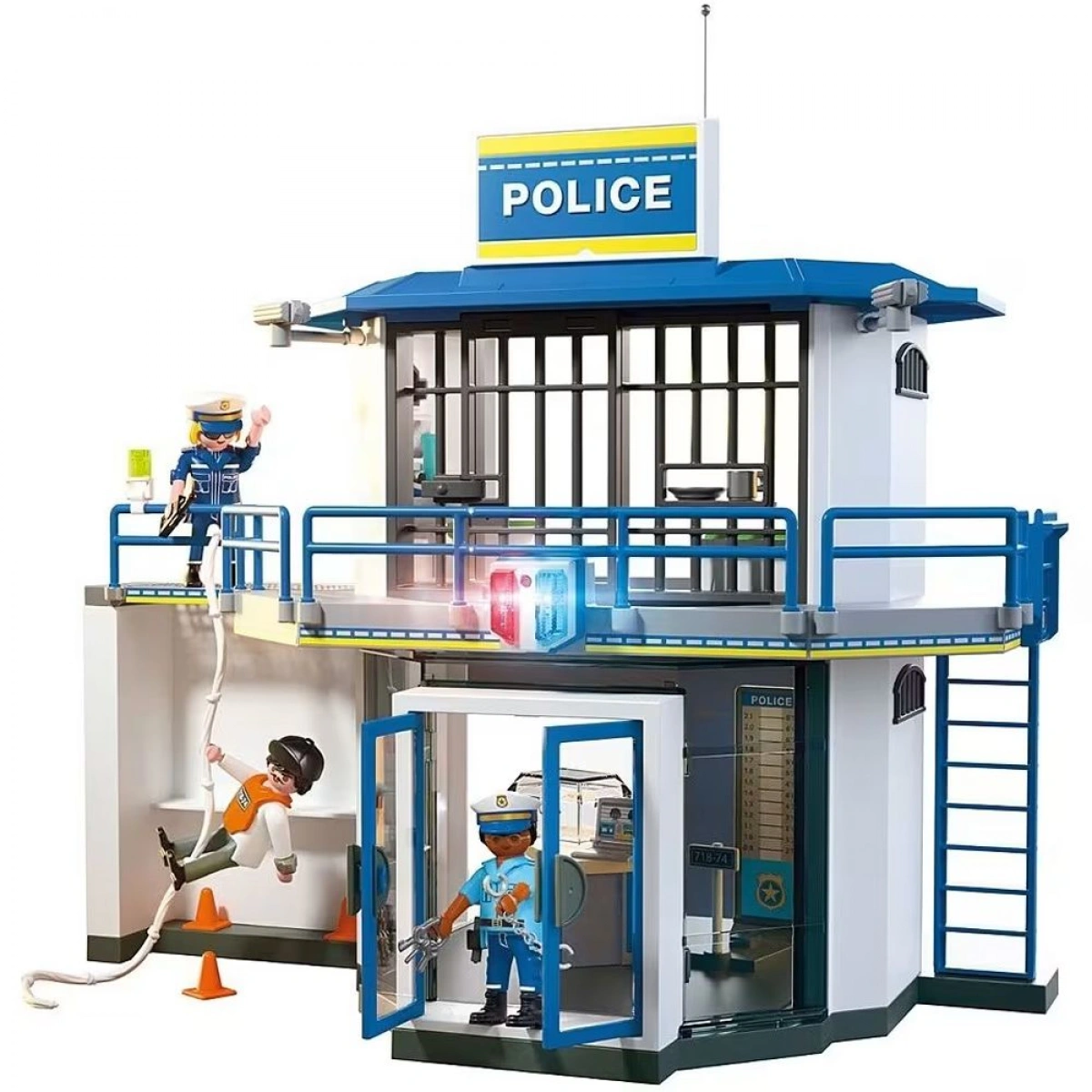 PLAYMOBIL ΑΣΤΥΝΟΜΙΚΟ ΤΜΗΜΑ ΜΕ ΔΩΜΑΤΙΟ ΕΡΕΥΝΩΝ 71874