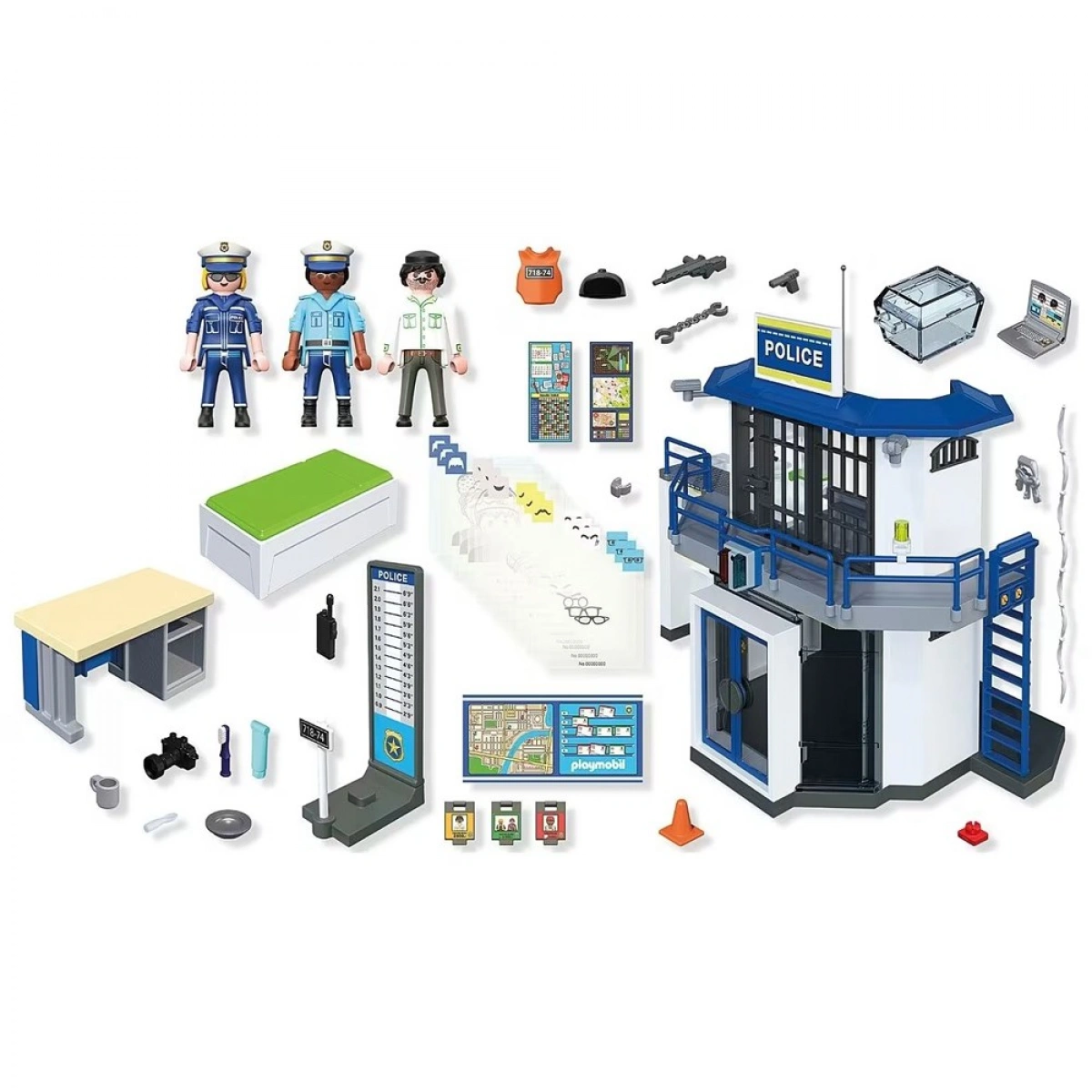 PLAYMOBIL ΑΣΤΥΝΟΜΙΚΟ ΤΜΗΜΑ ΜΕ ΔΩΜΑΤΙΟ ΕΡΕΥΝΩΝ 71874