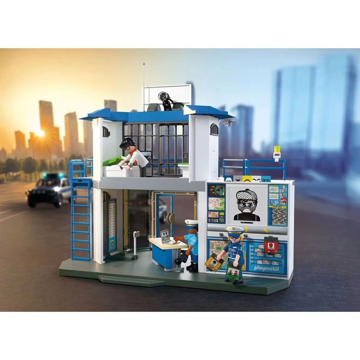 PLAYMOBIL ΑΣΤΥΝΟΜΙΚΟ ΤΜΗΜΑ ΜΕ ΔΩΜΑΤΙΟ ΕΡΕΥΝΩΝ 71874