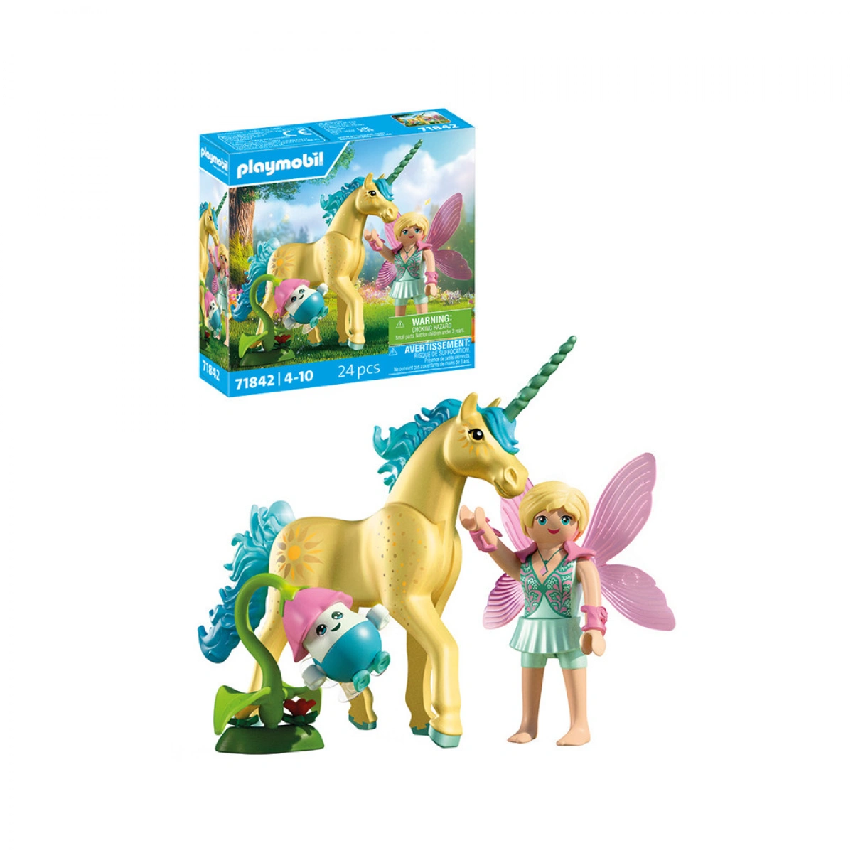 PLAYMOBIL MAGIC UNICORNS ΜΟΝΟΚΕΡΟΣ ΜΕ ΜΠΛΕ ΧΑΙΤΗ 71842
