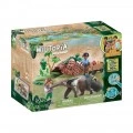 PLAYMOBIL CHILDREN ANIMAL CAREGIVERS WITH ANTEATER 71012