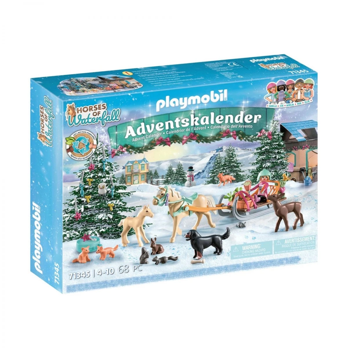 PLAYMOBIL ΧΡΙΣΤΟΥΓΕΝΝΙΑΤΙΚΟ ΗΜΕΡΟΛΟΓΙΟ ΒΟΛΤΑ ΜΕ ΤΟ ΕΛΚΗΘΡΟ 71345