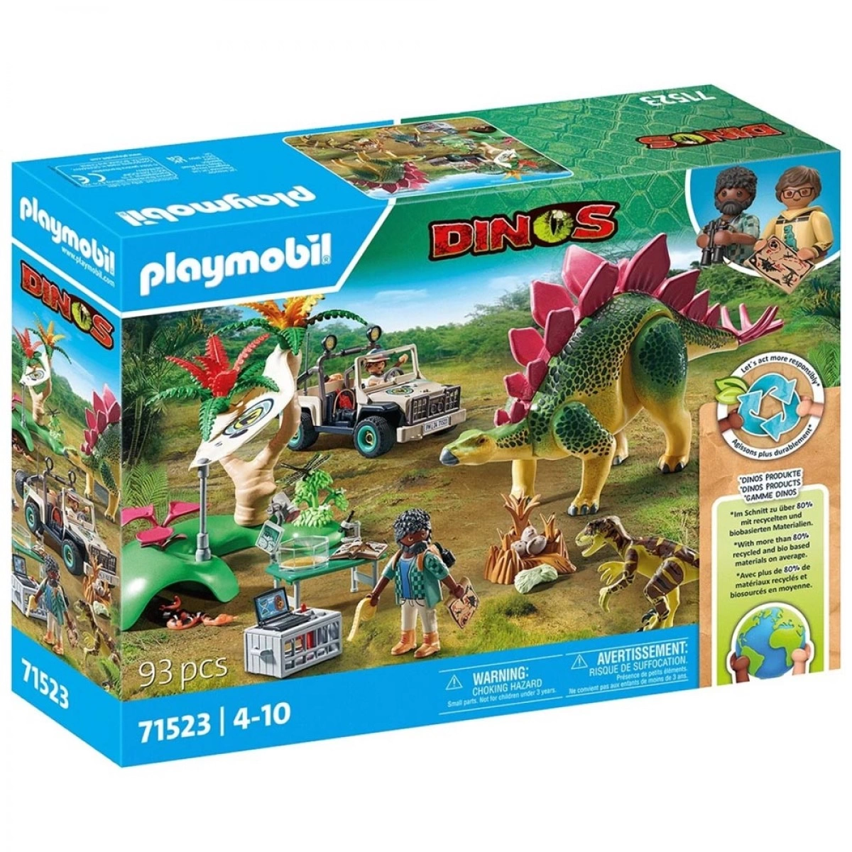 PLAYMOBIL ΕΡΕΥΝΗΤΙΚΟ ΚΕΝΤΡΟ ΜΕ ΔΕΙΝΟΣΑΥΡΟΥΣ 71523