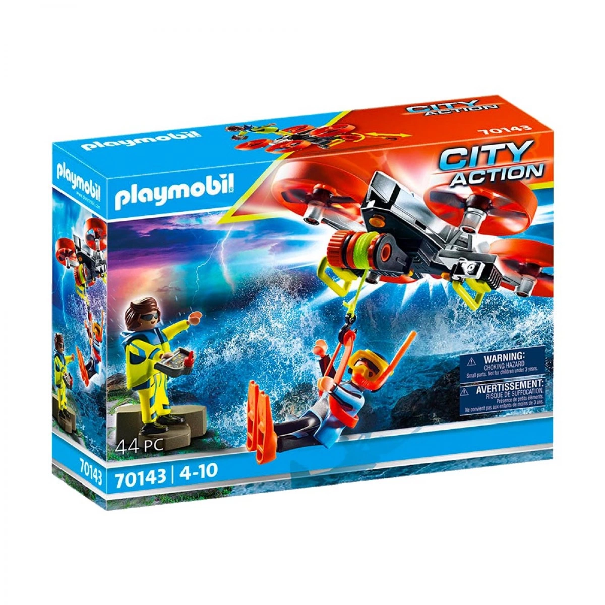 PLAYMOBIL ΕΠΙΧΕΙΡΗΣΗ ΔΙΑΣΩΣΗΣ ΔΥΤΗ ΜΕ DRONE 70143