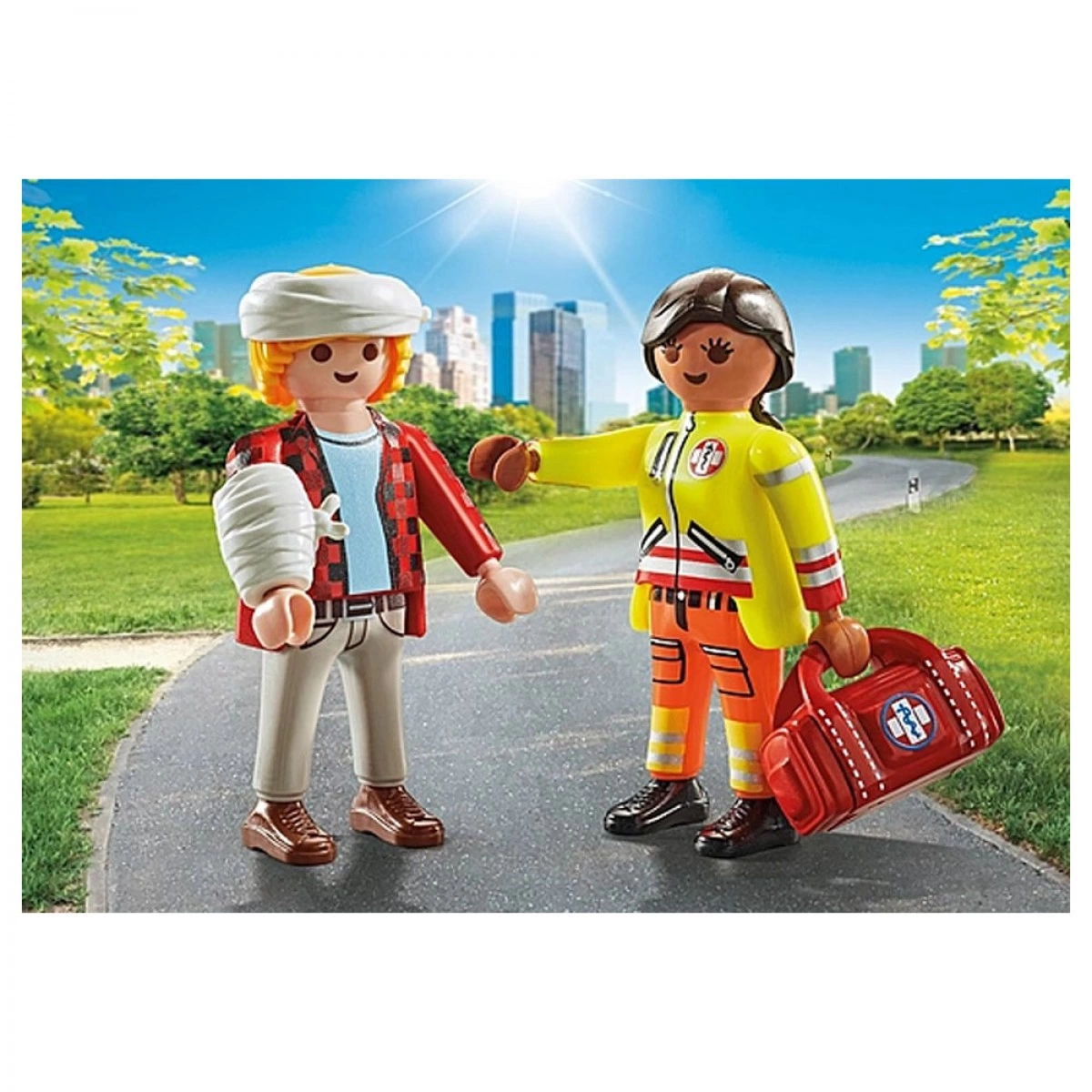 PLAYMOBIL DUOPACK ΔΙΑΣΩΣΤΗΣ ΚΑΙ ΤΡΑΥΜΑΤΙΑΣ 71506