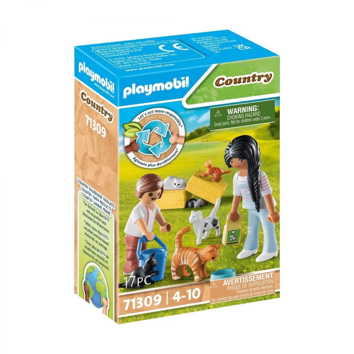 PLAYMOBIL ΟΙΚΟΓΕΝΕΙΑ ΜΕ ΓΑΤΟΥΛΕΣ 71309