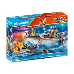 PLAYMOBIL ΕΠΙΧΕΙΡΗΣΗ ΠΥΡΟΣΒΕΣΗΣ/ΣΚΑΦΟΣ ΔΙΑΣΩΣΗΣ 70140
