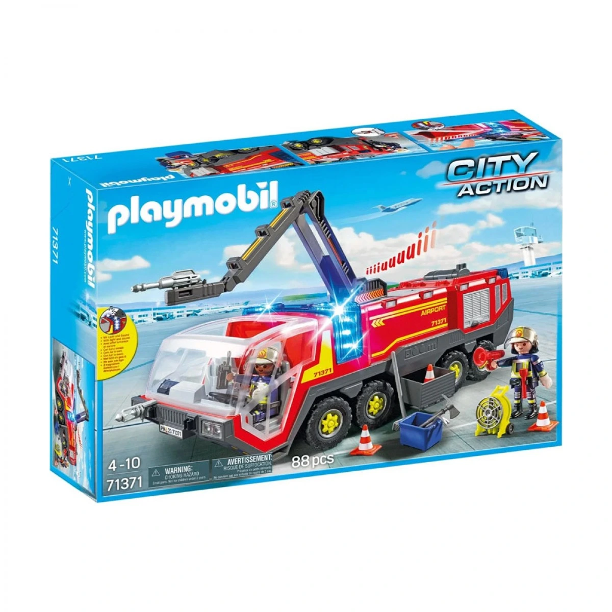 PLAYMOBIL ΠΥΡΟΣΒΕΣΤΙΚΟ ΟΧΗΜΑ ΜΕ ΦΩΤΑ, ΗΧΟ & ΠΥΡΟΣΒΕΣΤΙΚΟ ΚΑΝΟΝΙ 71371