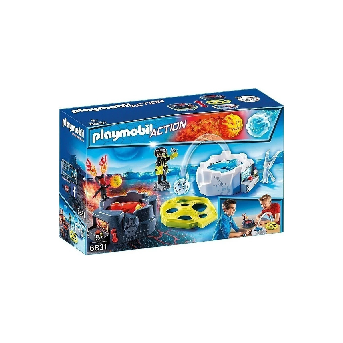PLAYMOBIL  GAME WITH FIRE AND ICE LAUNCHERS 6831