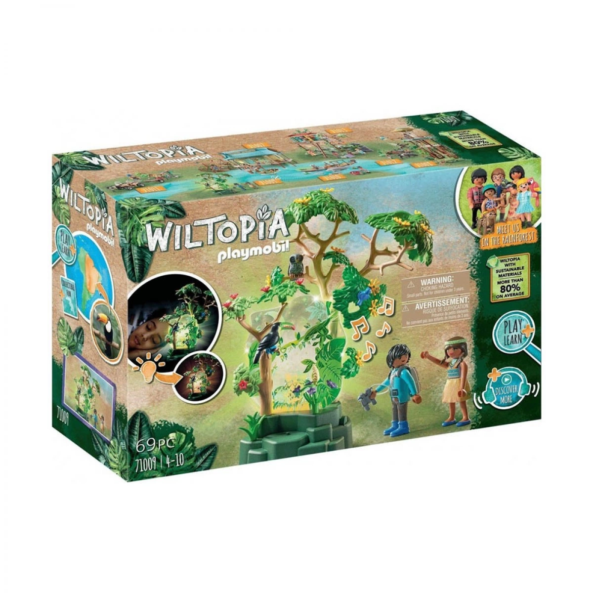 PLAYMOBIL ΦΩΤΙΖΟΜΕΝΟ ΤΡΟΠΙΚΟ ΔΕΝΤΡΟ / ΕΞΕΡΕΥΝΗΤΕΣ 71009