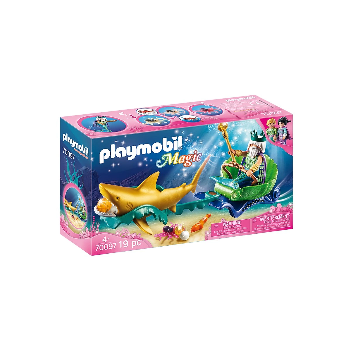 PLAYMOBIL ΒΑΣΙΛΙΑΣ ΘΑΛΑΣΣΑΣ ΜΕ ΑΜΑΞΑ ΚΑΡΧΑΡΙΑ 70097