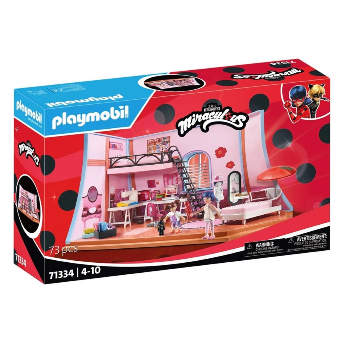 PLAYMOBIL MIRACULOUS: ΤΟ ΔΩΜΑΤΙΟ ΤΗΣ MARINETTE 1334