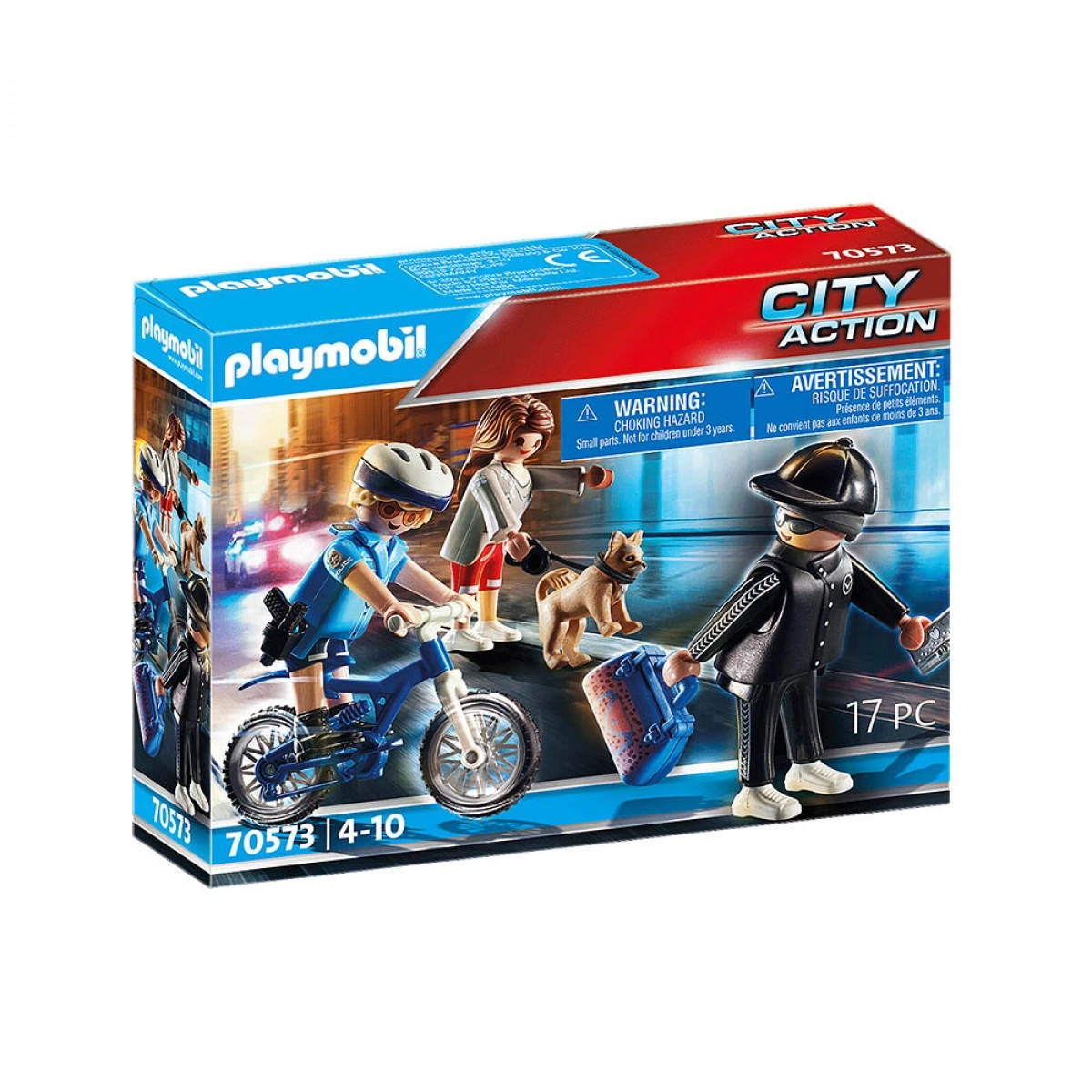 PLAYMOBIL ΑΣΤΥΝΟΜΙΚΟΣ ΜΕ ΠΟΔΗΛΑΤΟ ΚΑΙ ΠΟΡΤΟΦΟΛΑΣ 70573