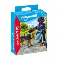 PLAYMOBIL ΑΣΤΥΝΟΜΙΚΟΣ ΜΕ ΣΚΥΛΟ - ΑΝΙΧΝΕΥΤΗ 71162