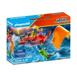 PLAYMOBIL ΕΠΙΧΕΙΡΗΣΗ ΔΙΑΣΩΣΗΣ KITESURFER ΜΕ ΣΚΑΦΟΣ 70144