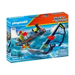 PLAYMOBIL ΔΙΑΣΩΣΗ ΙΣΤΙΟΦΟΡΟΥ ΜΕ ΦΟΥΣΚΩΤΟ ΣΚΑΦΟΣ 70141