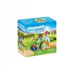 PLAYMOBIL ΑΣΘΕΝΗΣ ΜΕ ΚΑΡΟΤΣΑΚΙ 70193