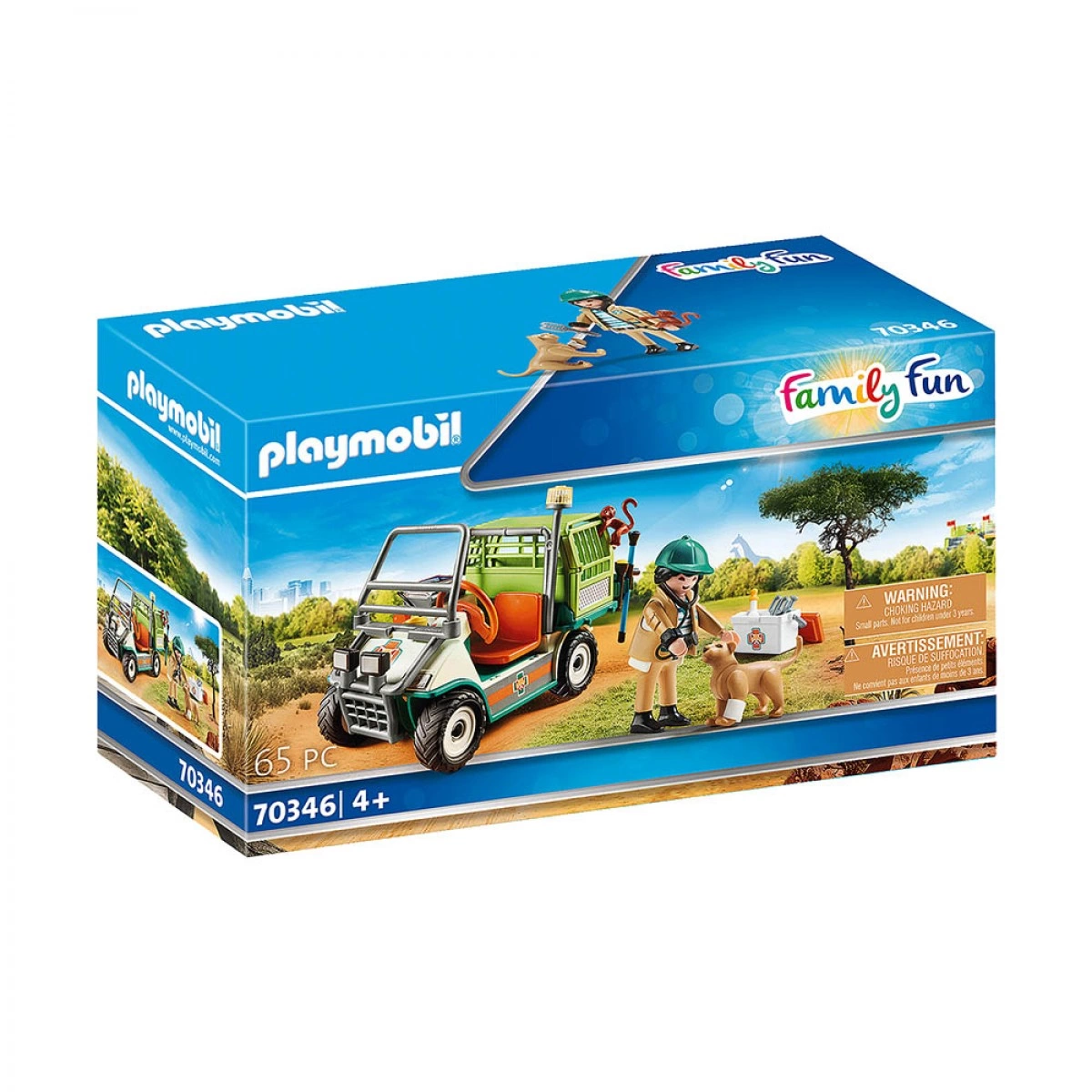 PLAYMOBIL ΚΤΗΝΙΑΤΡΟΣ ΜΕ ΟΧΗΜΑ ΖΩΟΛΟΓΙΚΟΥ ΚΗΠΟΥ 70346