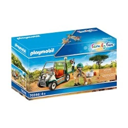 PLAYMOBIL ΚΤΗΝΙΑΤΡΟΣ ΜΕ ΟΧΗΜΑ ΖΩΟΛΟΓΙΚΟΥ ΚΗΠΟΥ 70346