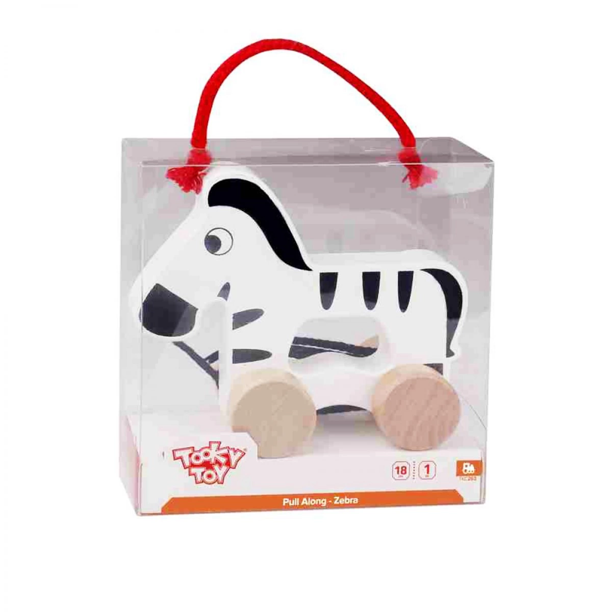 TOOKY TOYS ΞΥΛΙΝΗ ΖΕΒΡΑ ΣΥΡOΜΕΝΗ TKC 263