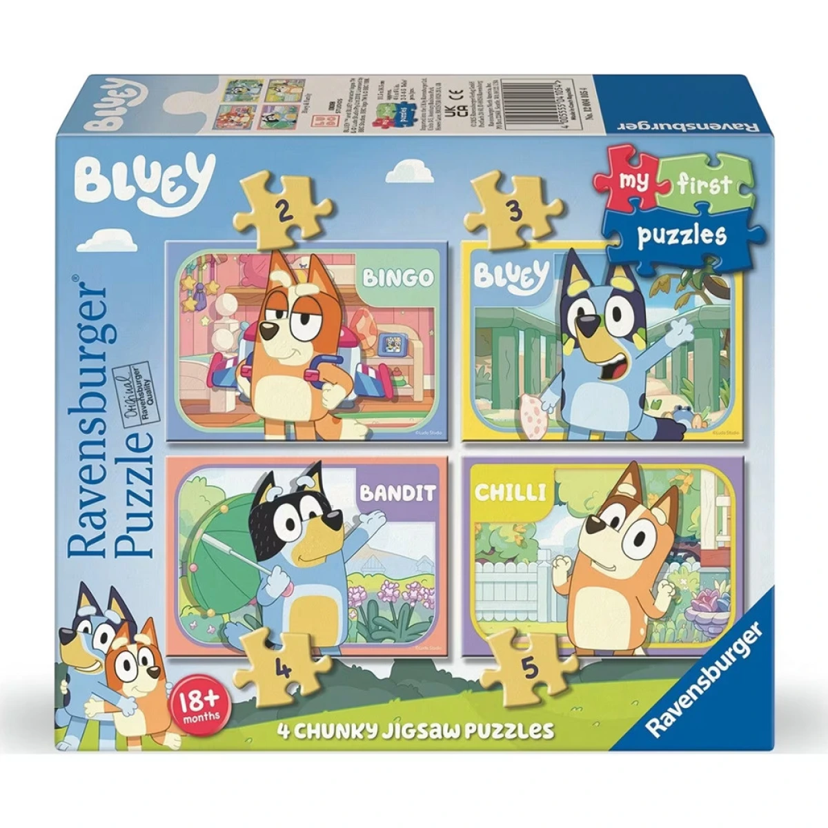 RAVENSBURGER ΤΑ ΠΡΩΤΑ ΜΟΥ ΠΑΖΛ 2/3/4/5ΤΜΧ. BLUEY 12004105