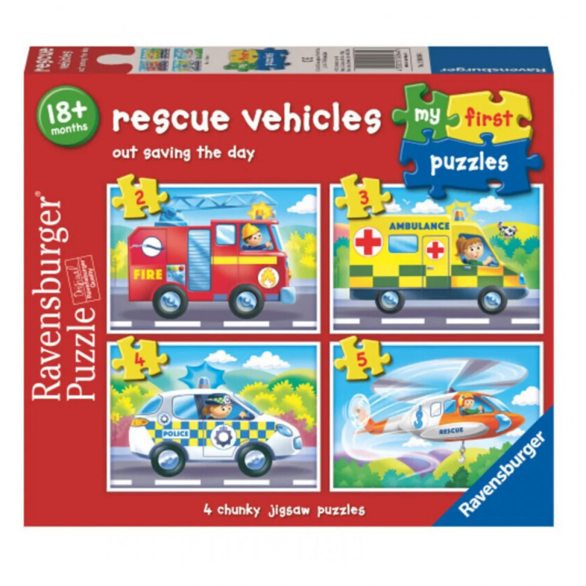 RAVENSBURGER ΤΑ ΠΡΩΤΑ ΜΟΥ ΠΑΖΛ 2/3/4/5ΤΜΧ. ΟΧΗΜΑΤΑ ΔΙΑΣΩΣΗΣ 12004064