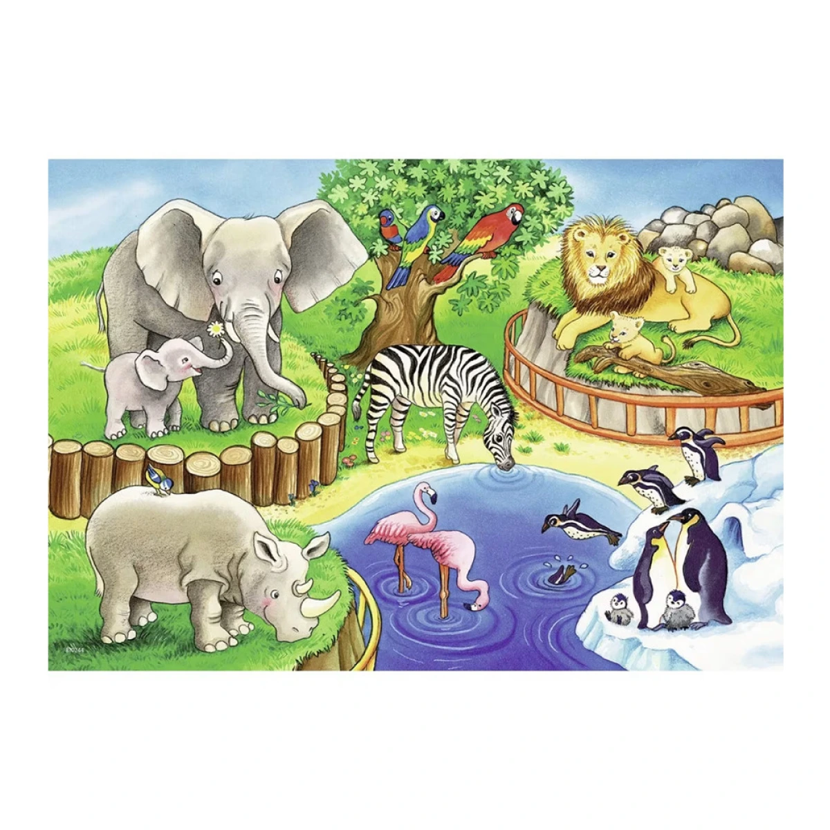 RAVENSBURGER ΠΑΖΛ 2Χ12ΤΜΧ. ΖΩΟΛΟΓΙΚΟΣ ΚΗΠΟΣ 07602