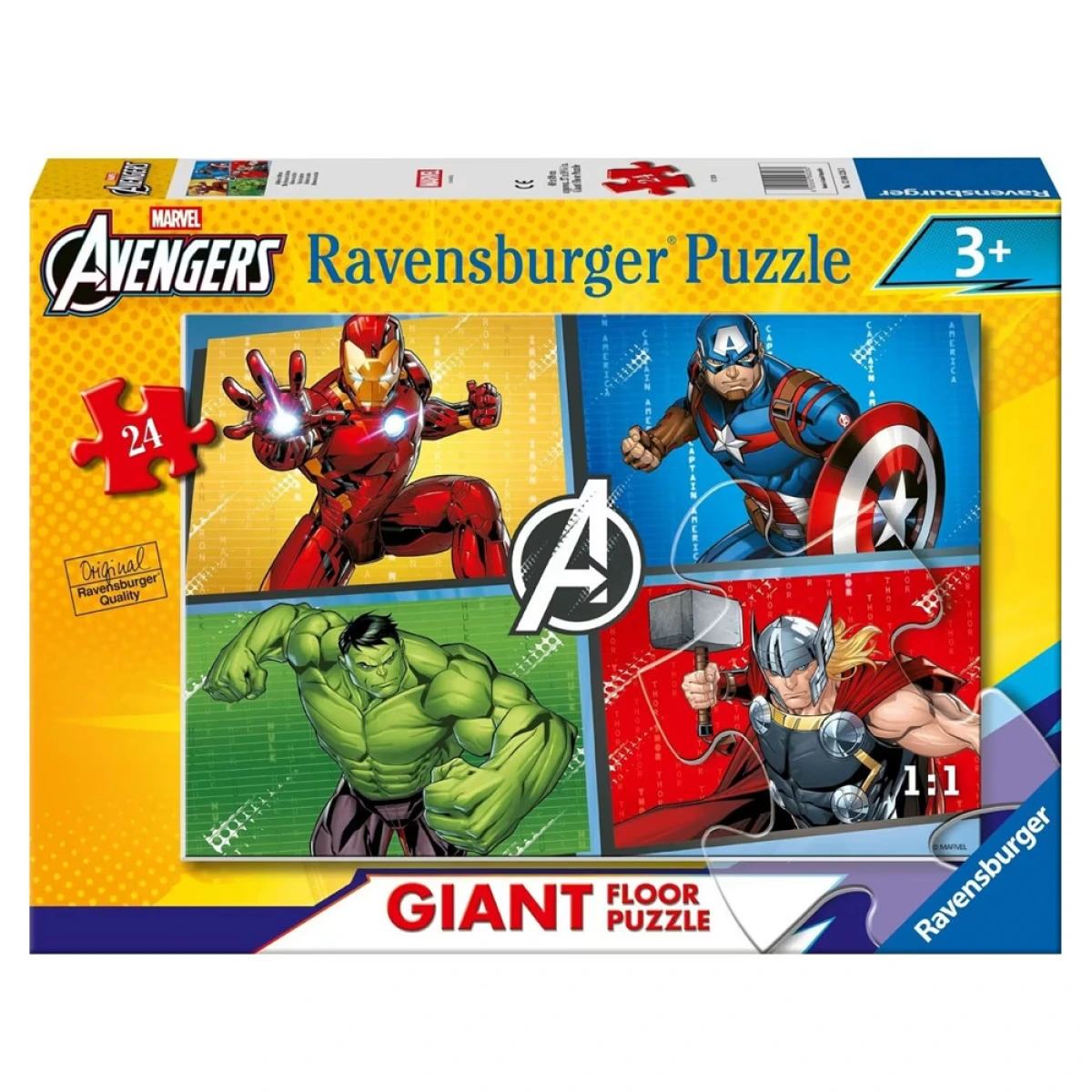 RAVENSBURGER ΠΑΖΛ ΔΑΠΕΔΟΥ 24ΤΜΧ AVENGERS 12004326