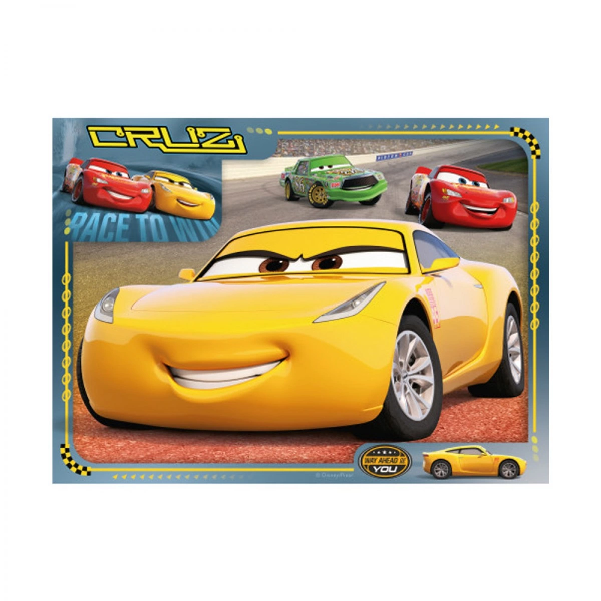 RAVENSBURGER ΠΑΖΛ 4 ΣΕ 1 CARS 06894