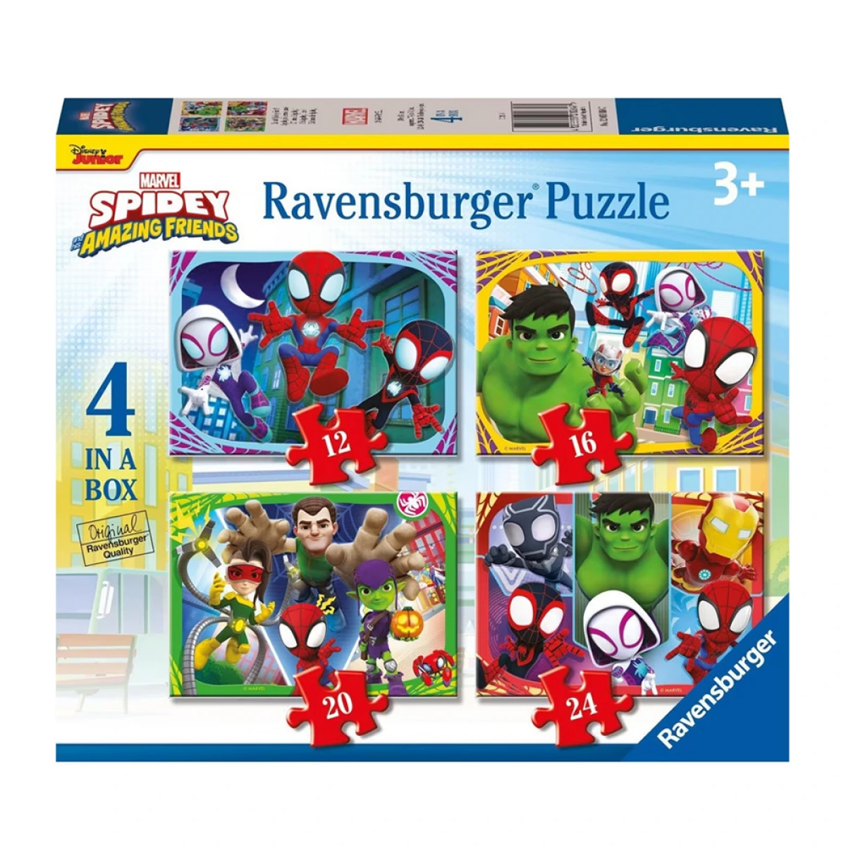 RAVENSBURGER ΠΑΖΛ 4 ΣΕ 1 SPIDEY & FRIENDS 10647