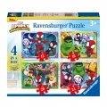 RAVENSBURGER ΠΑΖΛ 4 ΣΕ 1 SPIDEY & FRIENDS 10647
