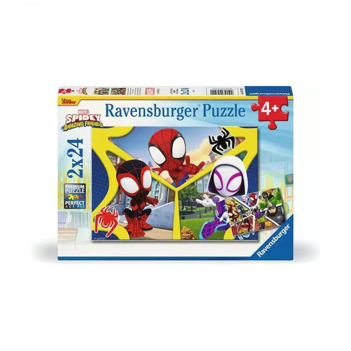 RAVENSBURGER PUZZLE 2X24 PCS SPIDEY & FRIENDS 05729