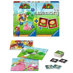 RAVENSBURGER ΣΕΤ 3 ΠΑΖΛ & ΠΑΙΧΝΙΔΙ ΜΝΗΜΗΣ SUPER MARIO 20831