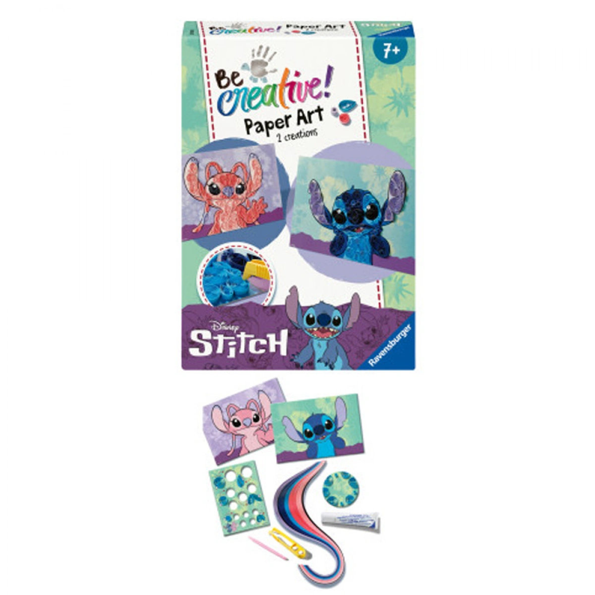 RAVENSBURGER ΚΑΤΑΣΚΕΥΗ BE CREATIVE! PAPER ART STITCH & ANGEL NO 23750