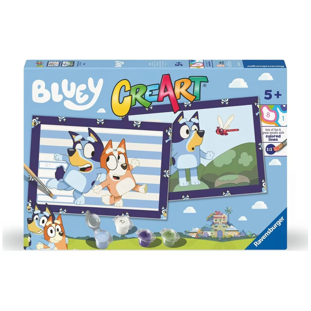 RAVENSBURGER ΠΑΙΧΝΙΔΙ ΚΑΤΑΣΚΕΥΗ CREART JUNIOR BLUEY 23961