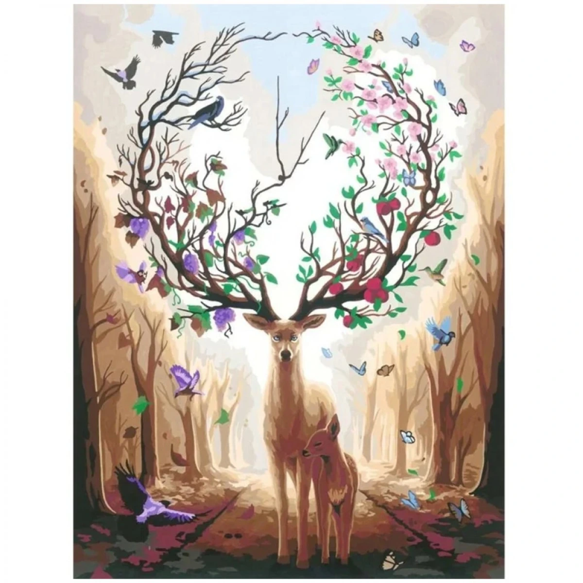 RAVENSBURGER GAME BUILT CREART CANVAS DEER 23910