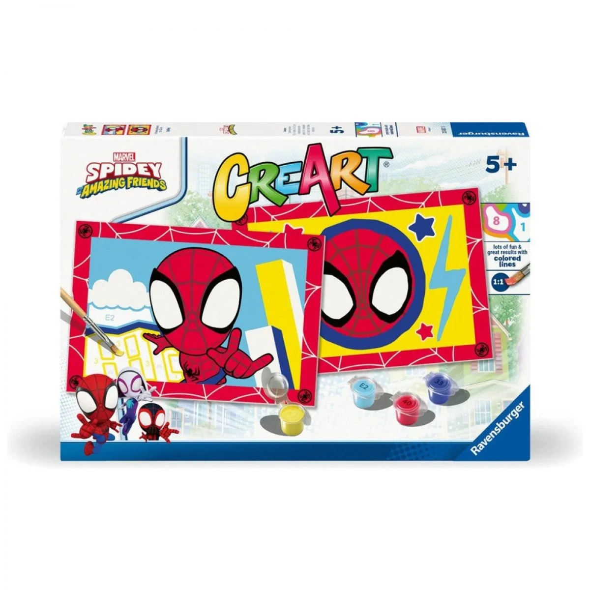 RAVENSBURGER GAME BUILD CREART JUNIOR SPIDEY 23887